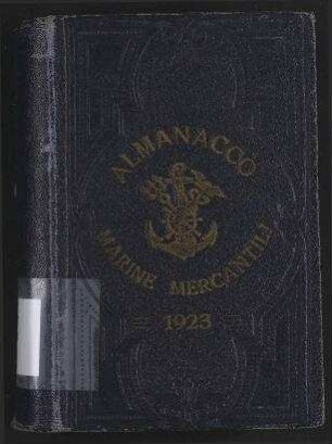 Almanacco Marine Mercantili 1923; Jg. 15