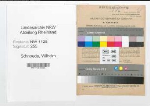 Entnazifizierung Wilhelm Schnoede , geb. 30.06.1918 (Fahrer)