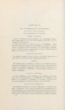 Capítulo X. Isla de Mindanao y adyacentes