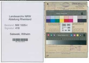 Entnazifizierung Wilhelm Salewski , geb. 29.04.1905 (Rohrmeister)