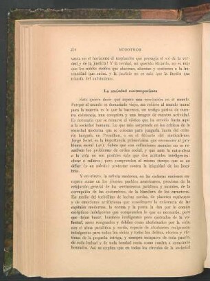 La sociedad contemporánea