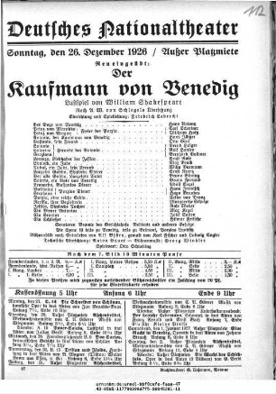 Der Kaufmann von Venedig