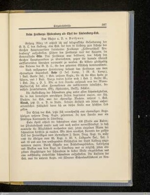 Beim Freikorps Hindenburg als Chef der Hindenburg-Esk.