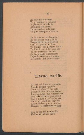 Tierno cariño