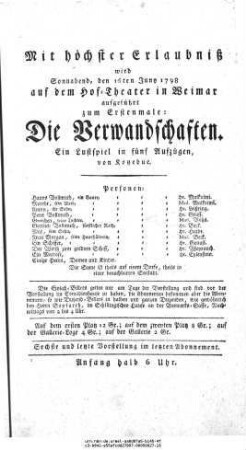 Die Verwandschaften