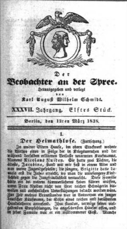 11. Stueck, 12. Maerz 1838