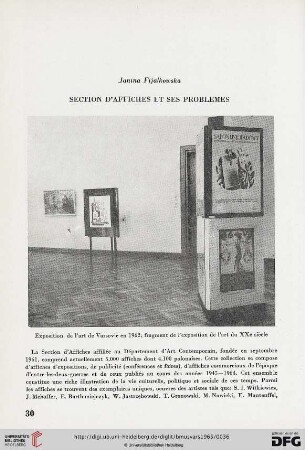 6: Section d'Affiches et ses problèmes