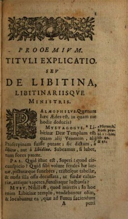 Libitina seu de Funeribus