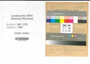 Entnazifizierung Oskar Dobin , geb. 02.05.1902 (Angestellter)