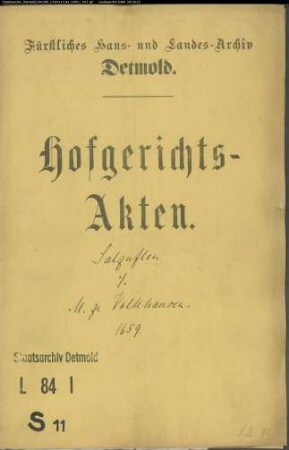 Stadt Salzuflen gegen Meier zu Volkhausen - Schuldforderung