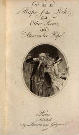 The rape of the lock : and other poems