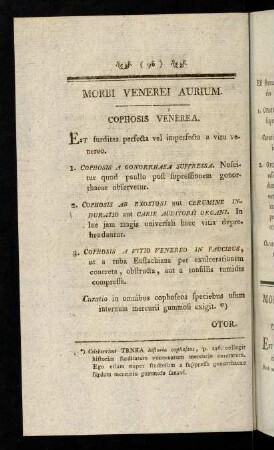 96-114, Morbi Venerei Aurium. Morbi Venerei Narium. Morbi Venerei Oris. Morbi Venerei Colli Et Faucium. Morbi Venerei Ossium.