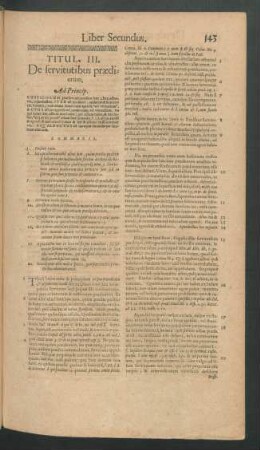 Titul. III. De servitutibus praediorum.
