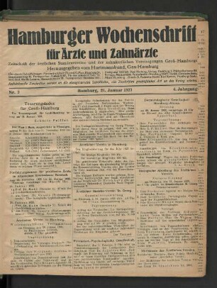 Nr. 3. 21. Januar 1923