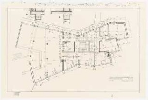 Gymnastikschule, Schwarzerden/Rhön: Grundriss Wirtschaftsgebäude Erdgeschoss 1:50