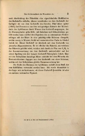 Notiz über die Bestandtheile der Wurzelrinde des Apfelbaumes : vorgelegt in der Sitzung am 12. April 1866