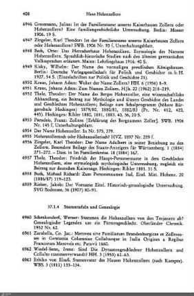 37.1.4 Stammtafeln und Genealogie