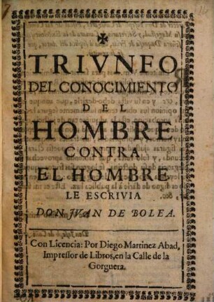 Triunfo del conocimiento del hombre contra el hombre