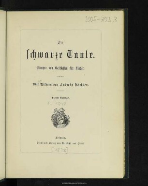 Die schwarze Tante : Märchen und Geschichten für Kinder