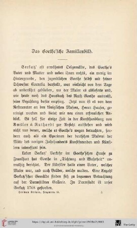 Das Goethe'sche Familienbild