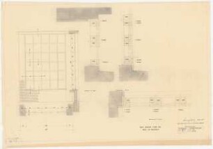 Evangelisches Diakonissenkrankenhaus Bethanien, Berlin-Kreuzberg Umbau. Nebengebäude. Leichenhalle: Warteraum Fenster 1:20, 1:1