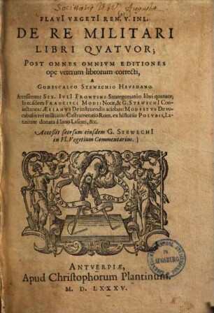 De re militari : libri quatuor