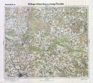 Reichskarte: Einheitsblatt 62 Wittingen-Klötze-Braunschweig-Öbisfelde