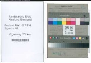 Entnazifizierung Wilhelm Vogelsang , geb. 18.02.1893 (Arzt)