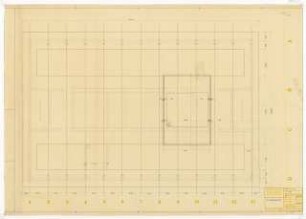Hochschulbibliothek, Karlsruhe Neubau: Fundament, 1:50