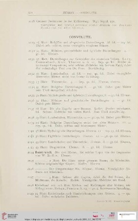 Convolute (Nr. 2129 - 2149)