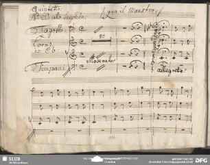 No. 20 Quintetto (fag, cor, timp)