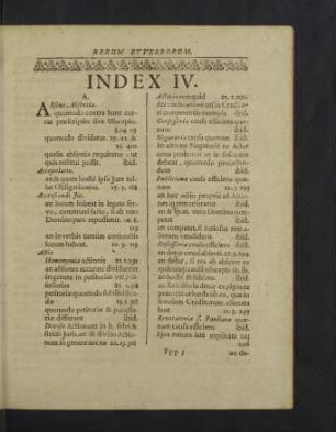 Index IV.