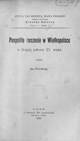 Pospolite ruszenie w Wielkopolsce w drugiej połowie XV. wieku