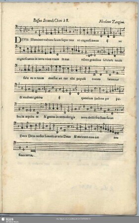 Bassus Secundi Chori a 8