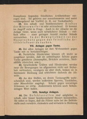 23-25, VIII. Sonstige Anlagen