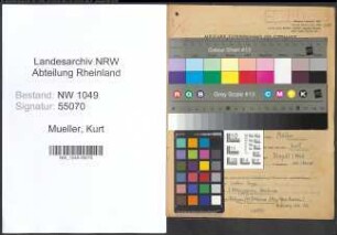 Entnazifizierung Kurt Mueller , geb. 17.01.1922 (Lehrer)