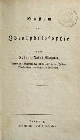 System der Idealphilosophie