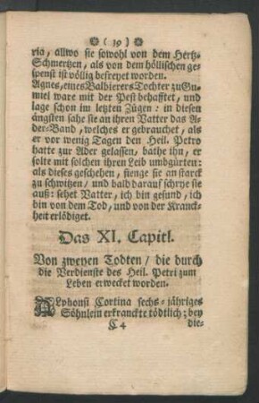 Das XI. Capitl. Von zweyen Todten / ...