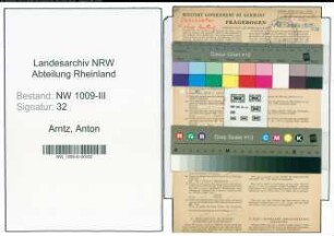 Entnazifizierung Anton Arntz , geb. 24.01.1891 (Kaufmann)