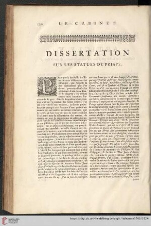 Dissertation sur les Statues de Priape