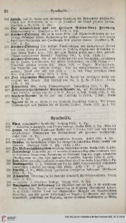 Symbolik (Nr. 691 - 743)