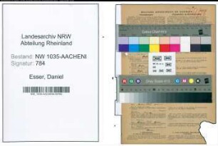 Entnazifizierung Daniel Esser , geb. 18.03.1905 (Kaufmaennischer Angestellter)