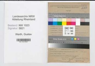 Entnazifizierung Gustav Werth , geb. 29.11.1903 (Ingenieur)