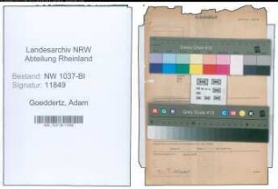 Entnazifizierung Adam Goeddertz , geb. 26.02.1913 (Angestellter)