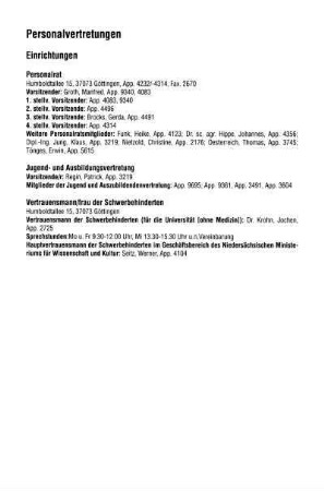 Personalvertretungen