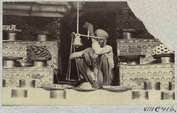 Street vendor with scales