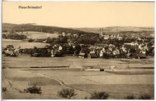 Plaue-Bernsdorf. Blick auf Plaue - Bernsdorf