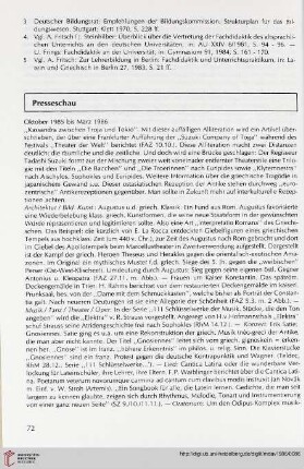 Presseschau