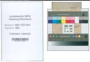 Entnazifizierung Heinrich Fortmann , geb. 11.09.1899 (Lehrer)
