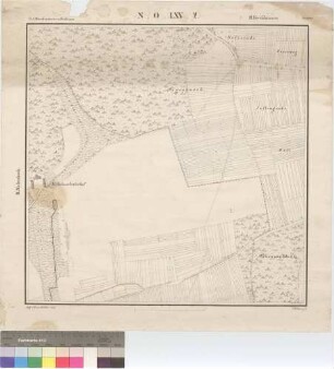 Flurkarte N.O. LXV.2. des Oberamts Brackenheim